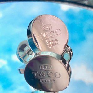 Tiffany Round Cuff Links in Sterling Silver